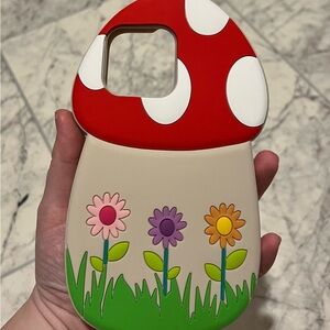 Mushroom Flower iPhone 14 Plus Case